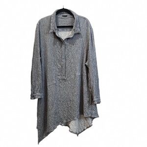 Men's Casual Gray Button Down Shirt